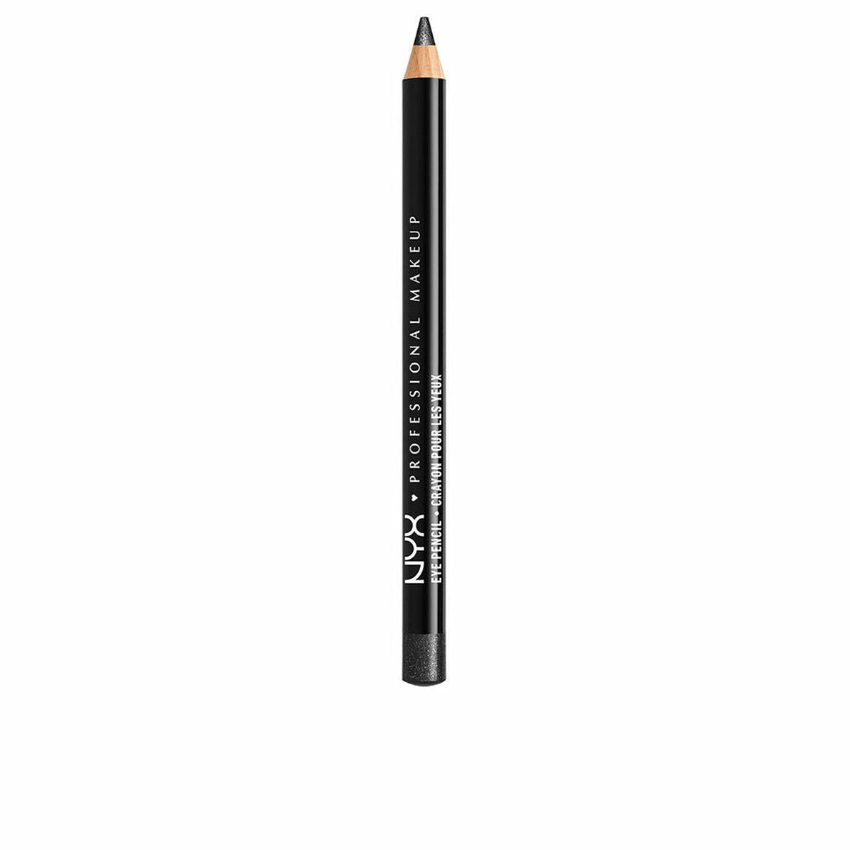 Øjenblyant NYX SLIM Sort Sort shimmer 1,2 g produktemballage 1,2 g