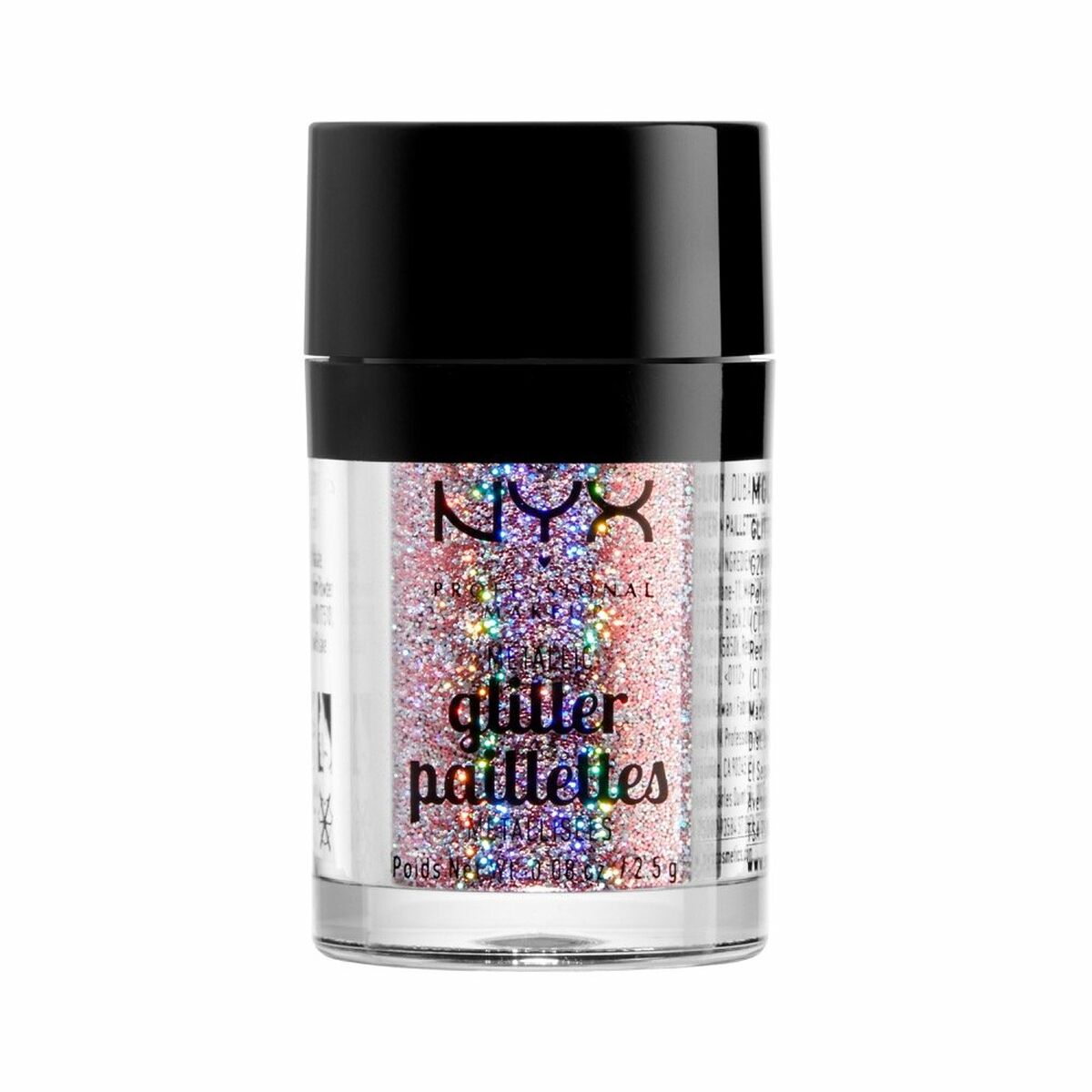 Øjenskygge NYX Glitter Brillants skønhedsstråle 2,5 g produktemballage 2,5 g