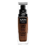 Flydende make-up base kan ikke stoppe vil ikke stoppe NYX (30 ml) (30 ml) produktemballage