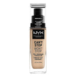 Flydende make-up base kan ikke stoppe vil ikke stoppe NYX (30 ml) (30 ml) produktemballage
