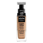 Flydende make-up base kan ikke stoppe vil ikke stoppe NYX (30 ml) (30 ml) produktemballage