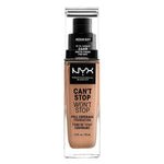 Flydende make-up base kan ikke stoppe vil ikke stoppe NYX (30 ml) (30 ml) produktemballage