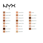 Flydende make-up base kan ikke stoppe vil ikke stoppe NYX (30 ml) (30 ml) produktemballage