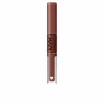 Flydende læbestift NYX Shine Loud Nº 6 Boundary pusher 3,4 ml 2-i-1 3,4 ml makeup-emballage