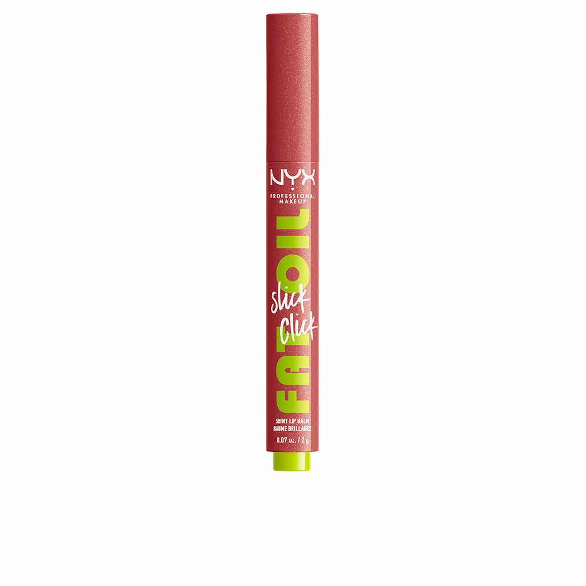 Farvet læbepomade NYX Fat Oil Slick Click Intet filter behøver 2 g hudplejeemballage