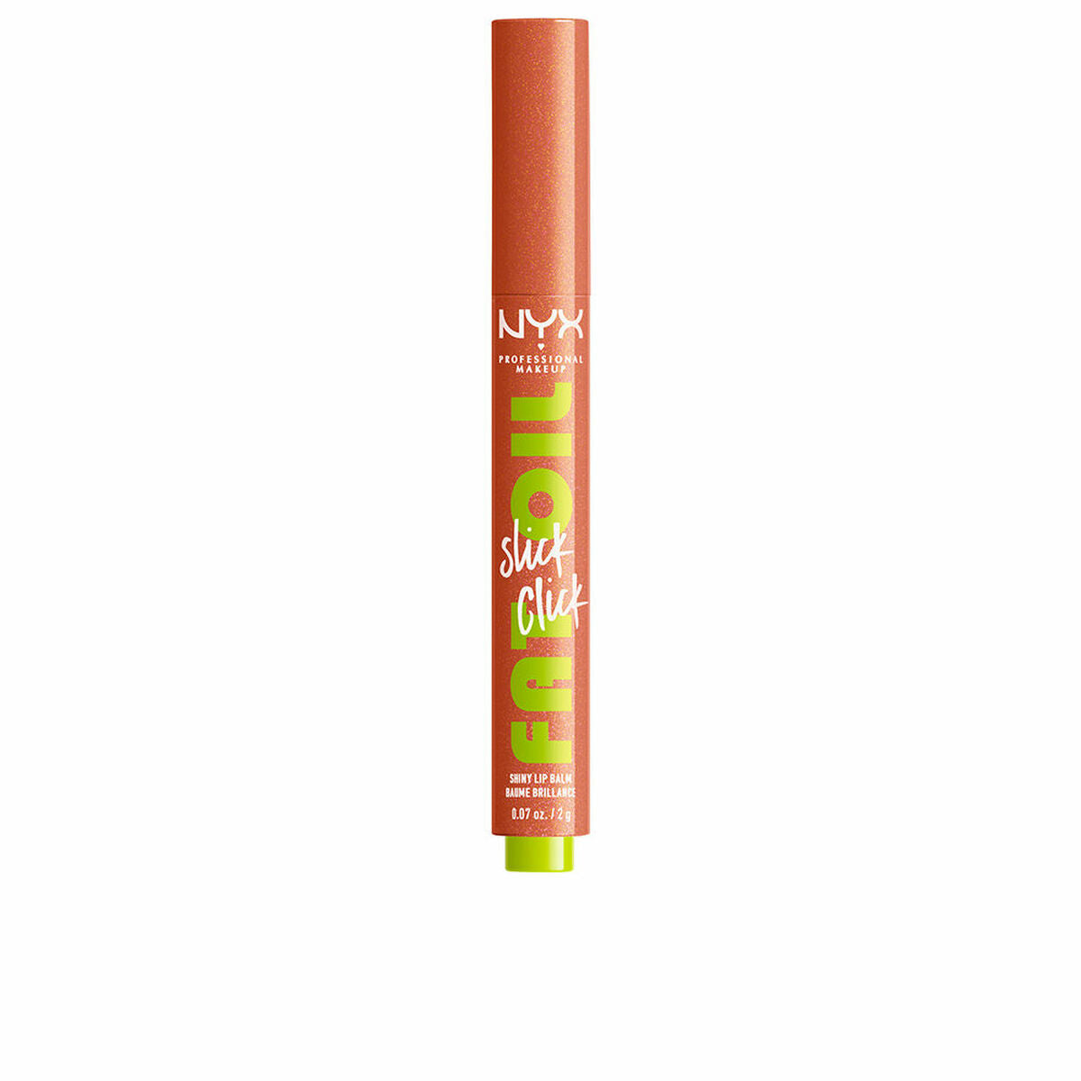 Farvet læbepomade NYX Fat Oil Slick Click Beige Hits anderledes 2g hudplejeemballage