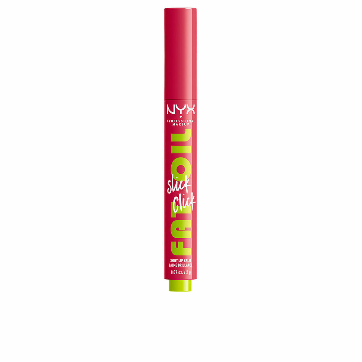 Farvet læbepomade NYX Fat Oil Slick Click Dobbelttryk 2 g hudplejeemballage