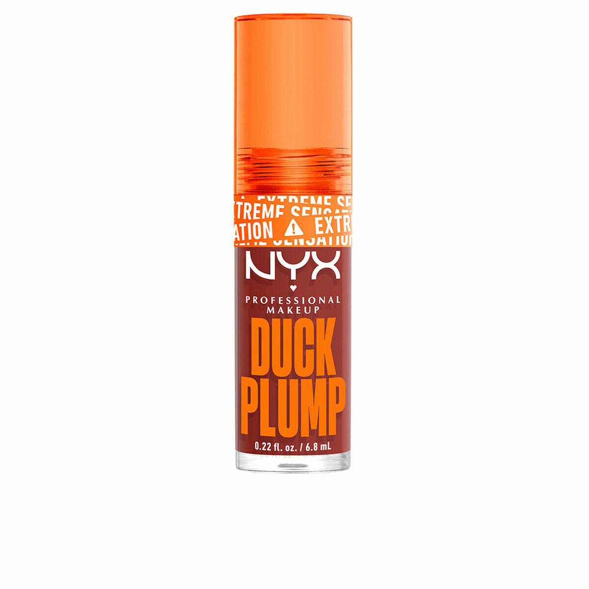 Læbeglans NYX Duck Plump Brick of time 6,8 ml produktemballage 6,8 ml