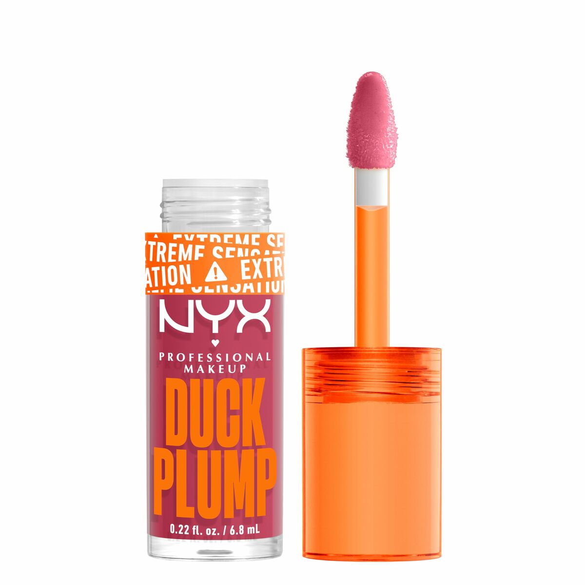 Lipgloss NYX Duck Plump Strike a rose 6,8 ml produktemballage 6,8 ml