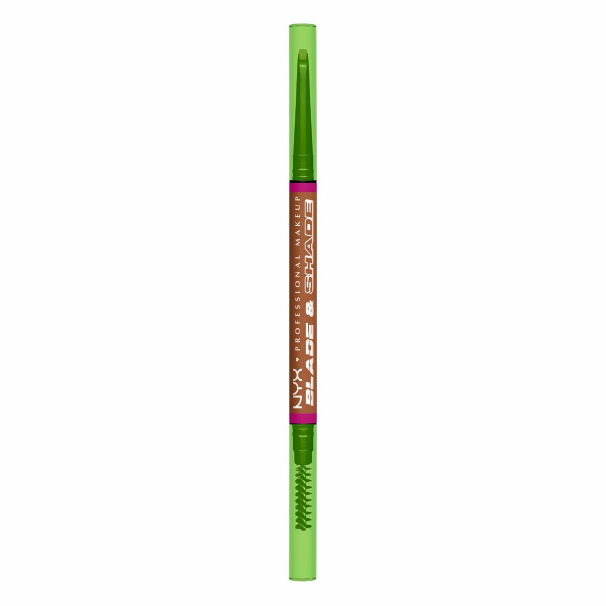 Øjenbrynsblyant NYX BLADE & SHADE NANO Nº 05-Auburn produktemballage