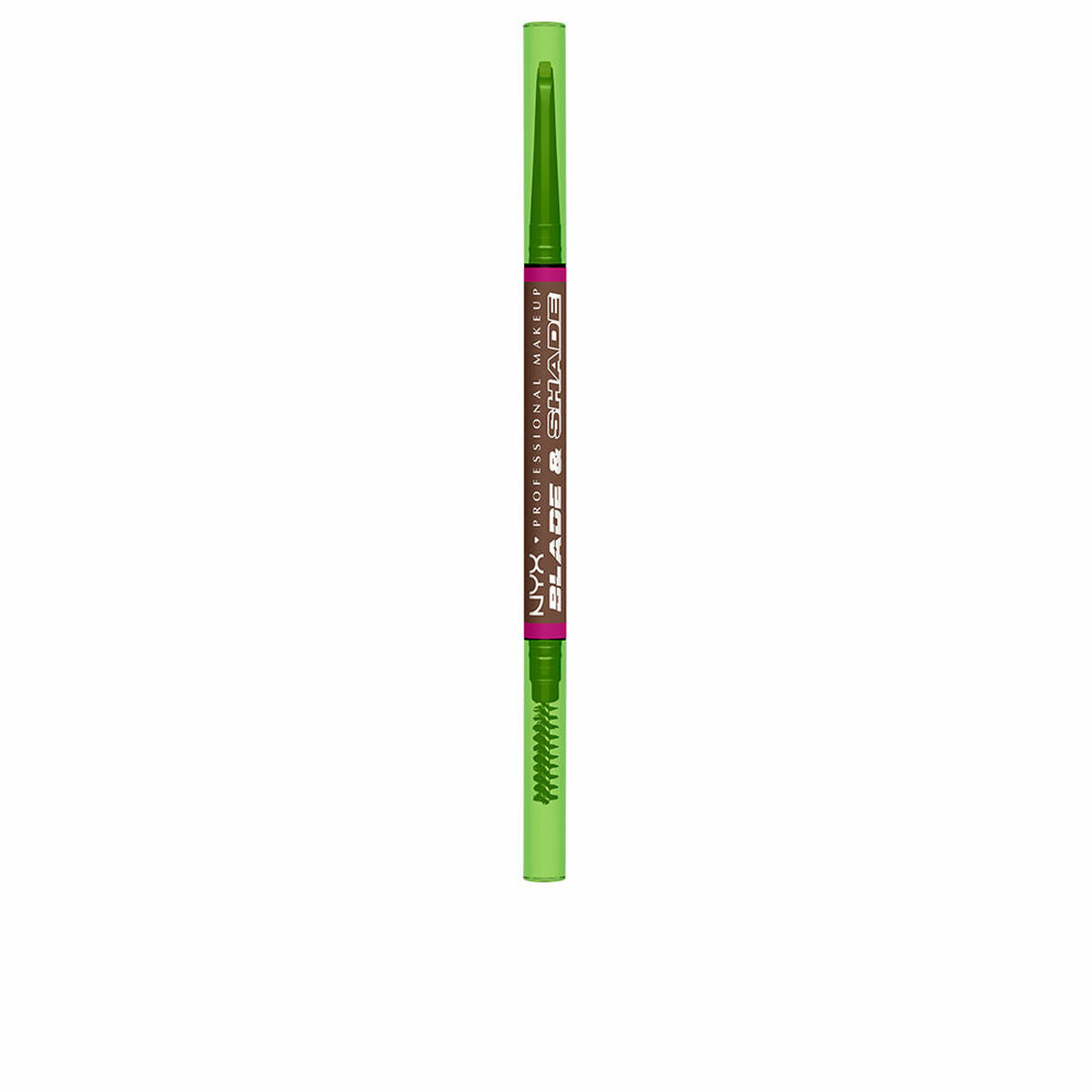 Øjenbrynsblyant NYX BLADE & SHADE NANO Nº 08-chokoladeproduktemballage