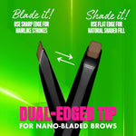 Øjenbrynsblyant NYX BLADE & SHADE NANO Nº 09-Brunette produktemballage