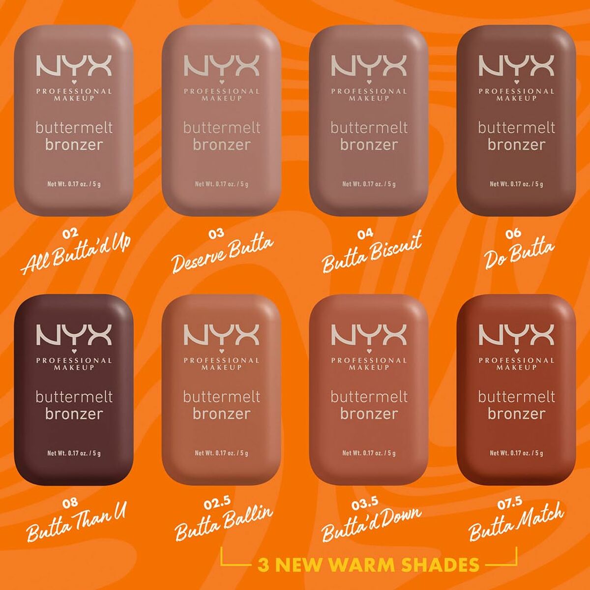 MakeUp Sæt NYX BUTTERMELT BRONZER produktemballage