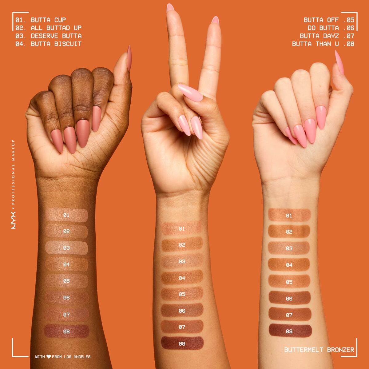 MakeUp Sæt NYX BUTTERMELT BRONZER produktemballage