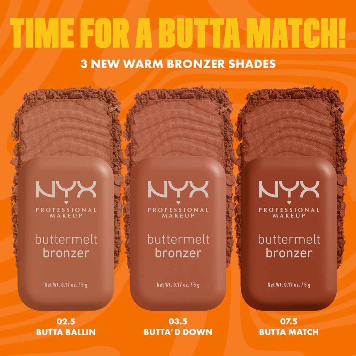 MakeUp Sæt NYX BUTTERMELT BRONZER produktemballage