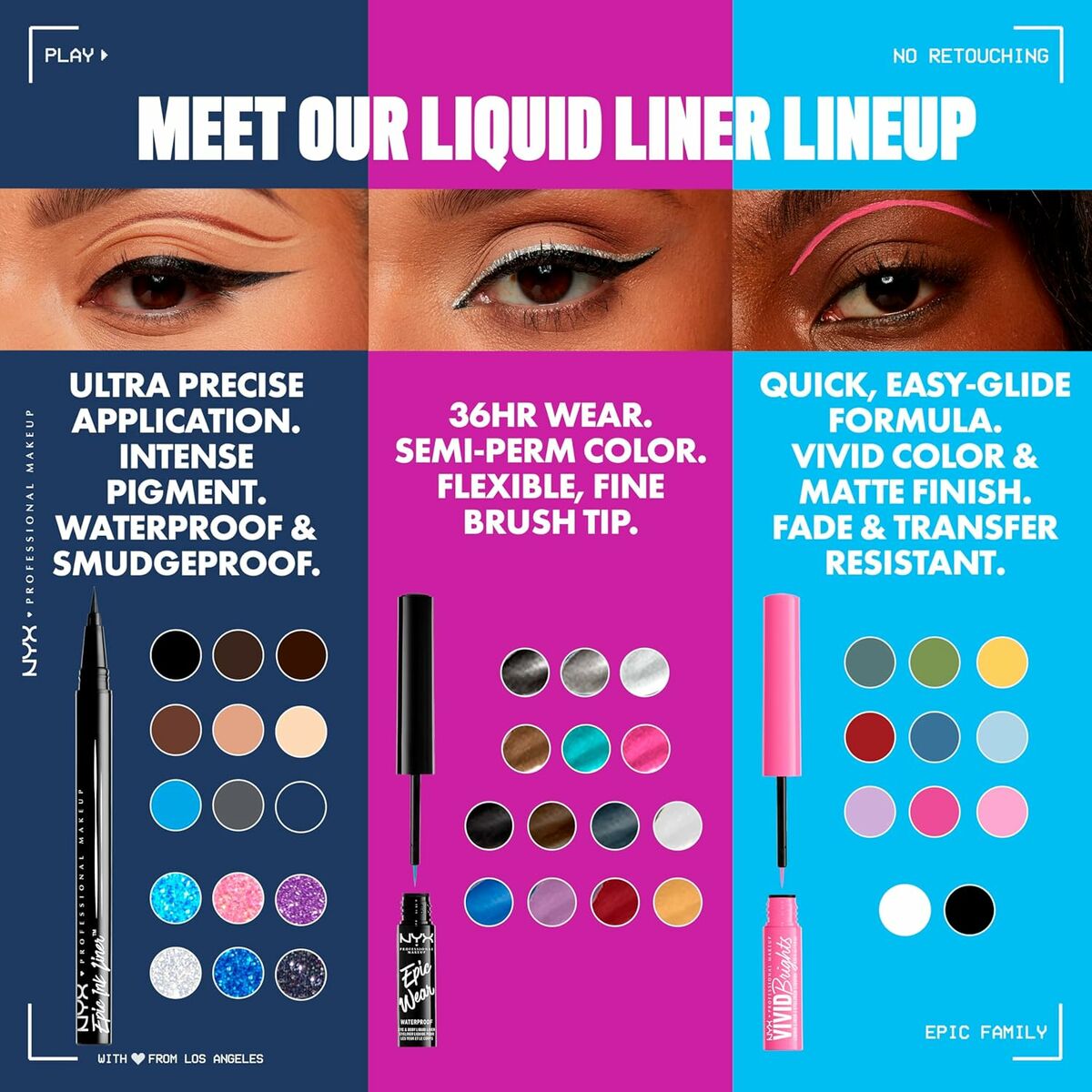 Make-up sæt NYX EPIC INK LINER produktemballage
