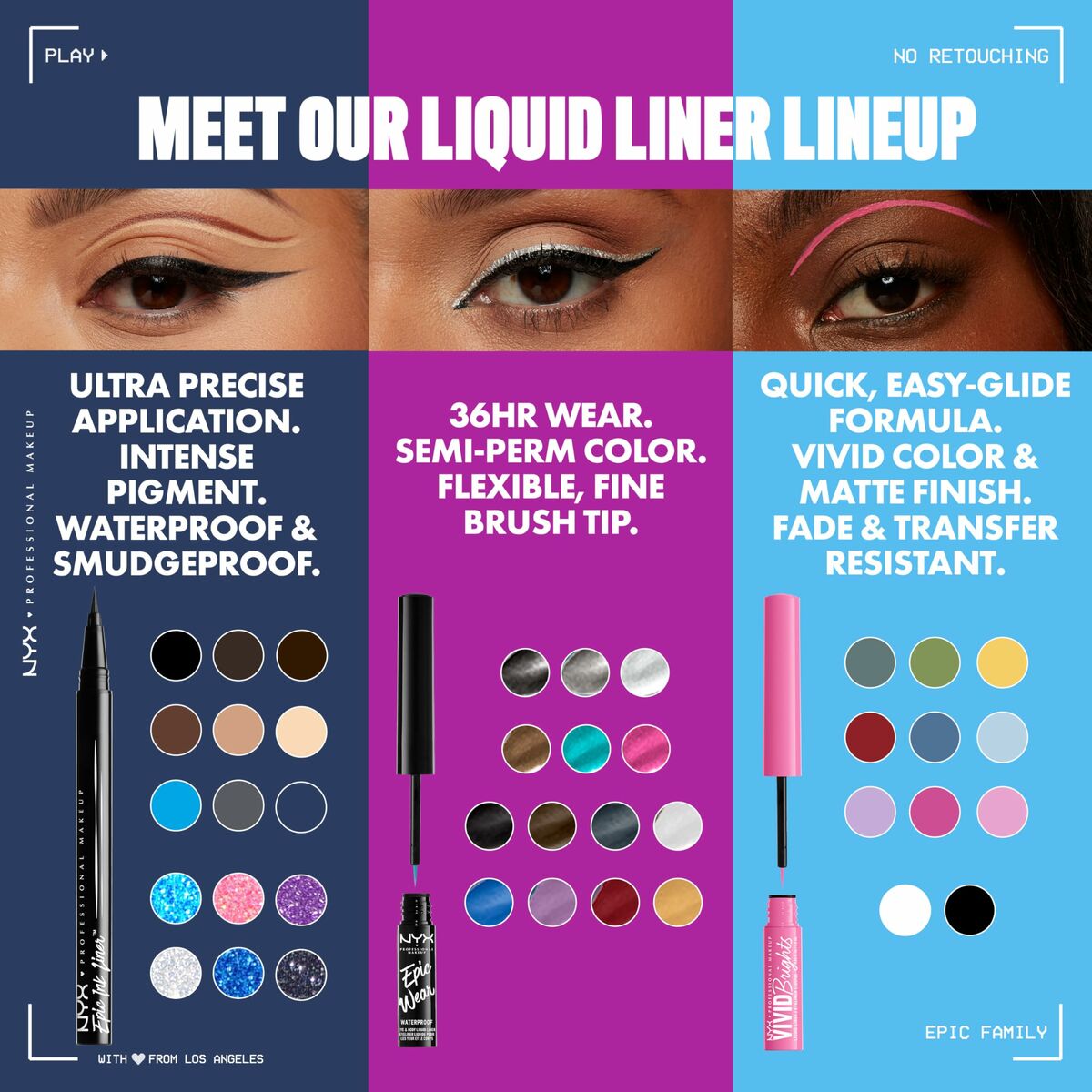 Make-up sæt NYX EPIC INK LINER GLITZ produktemballage