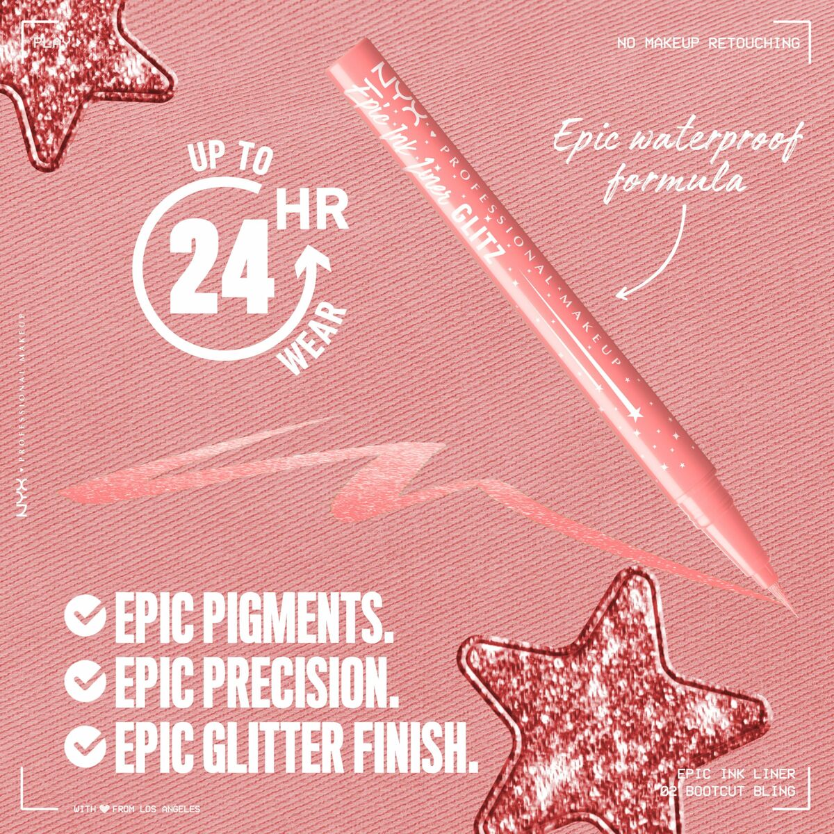 Make-up sæt NYX EPIC INK LINER GLITZ produktemballage