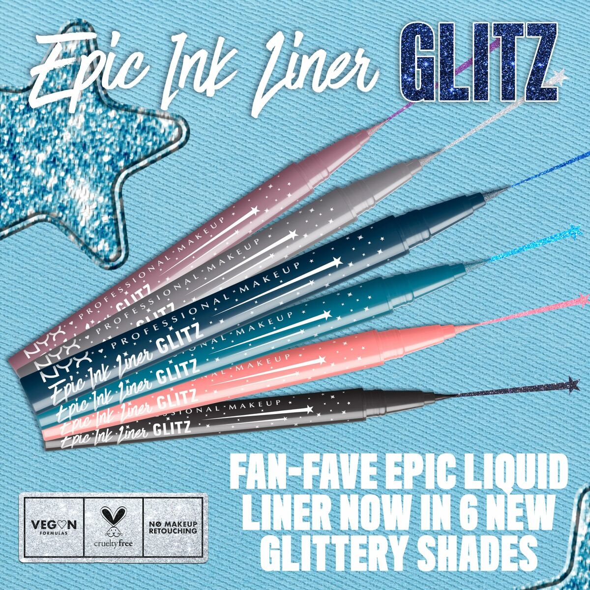 Make-up sæt NYX EPIC INK LINER GLITZ produktemballage