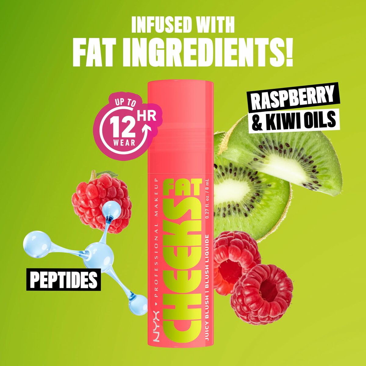 Make-up sæt NYX FAT CHEEKS til kvinder produktemballage