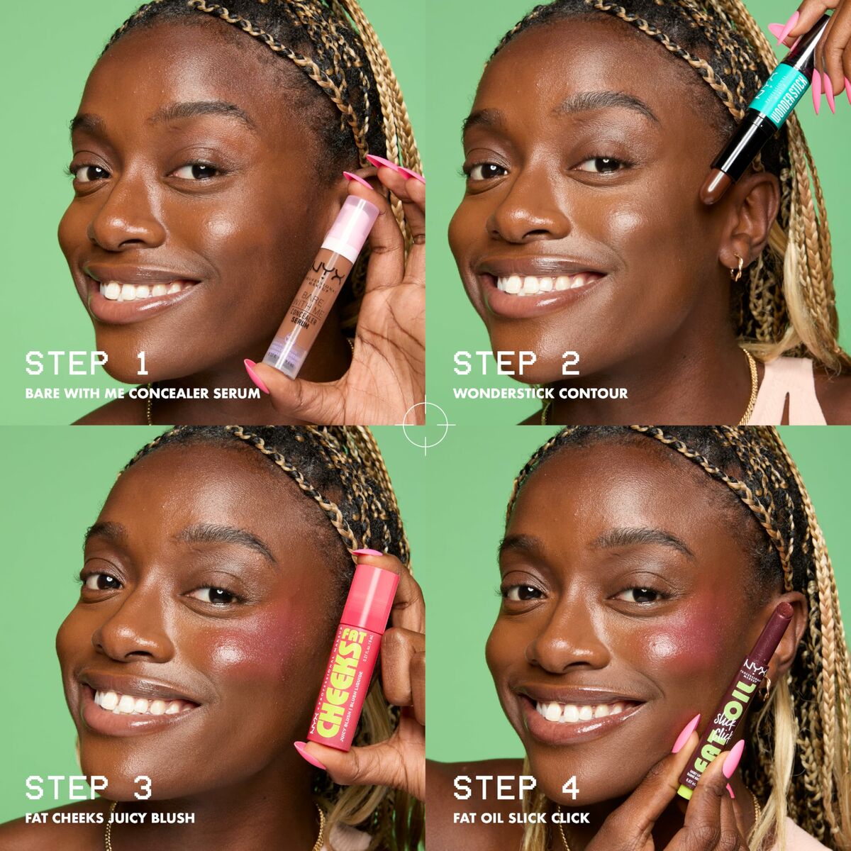 Make-up sæt NYX FAT CHEEKS til kvinder produktemballage