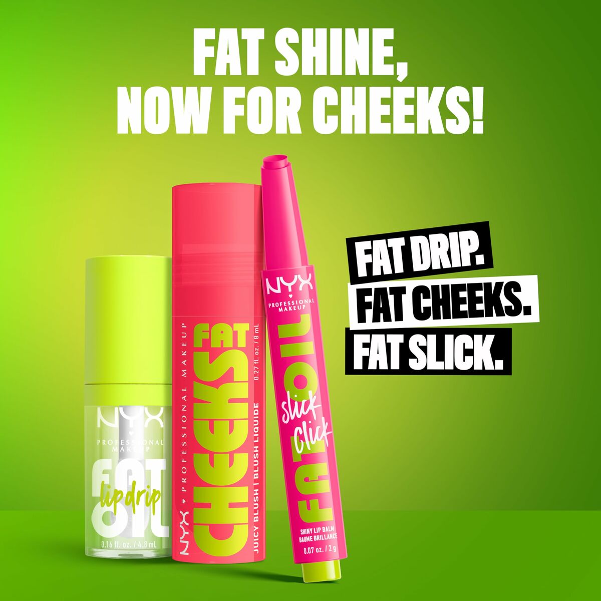 Make-up sæt NYX FAT CHEEKS til kvinder produktemballage