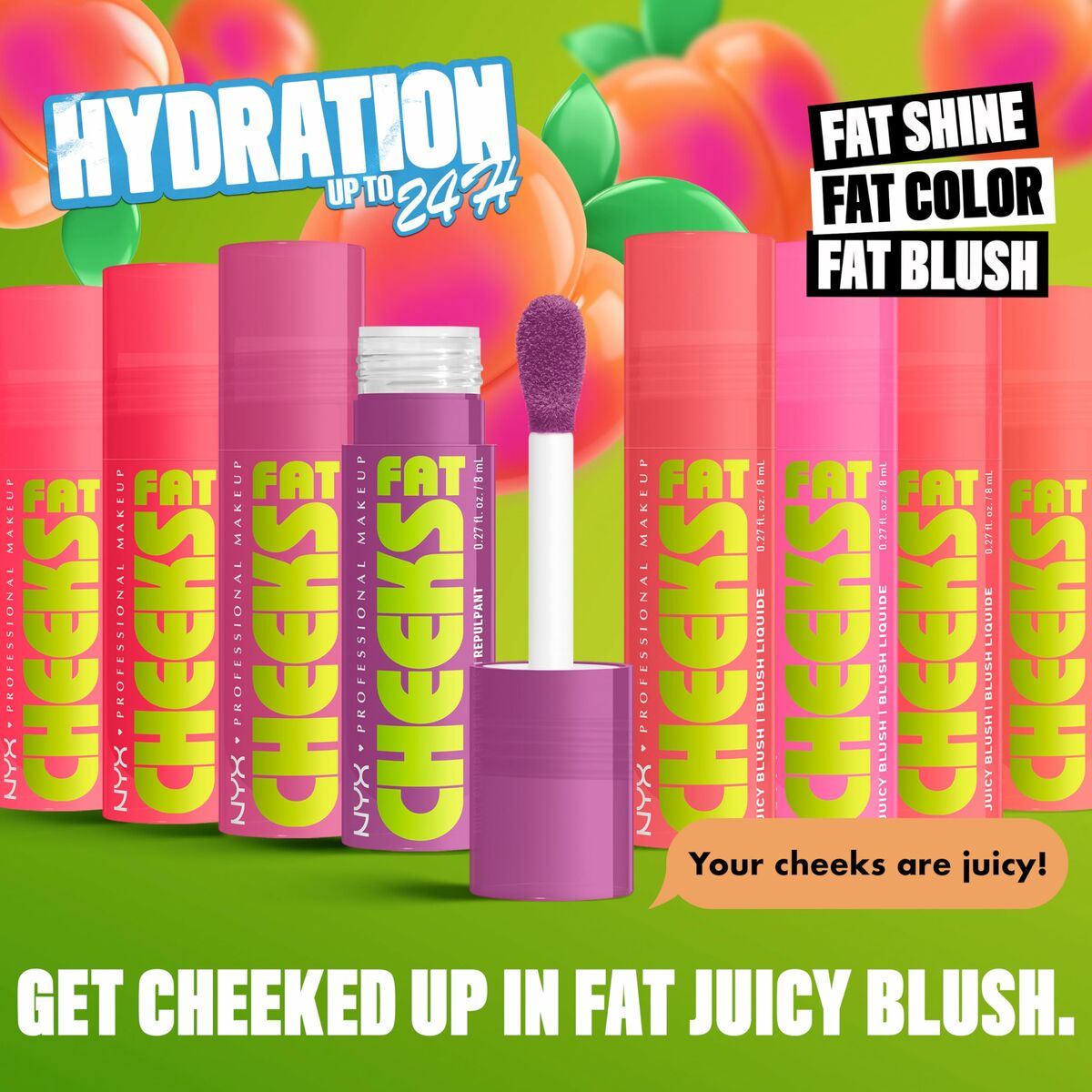MakeUp Set NYX FAT CHEEKS produktemballage