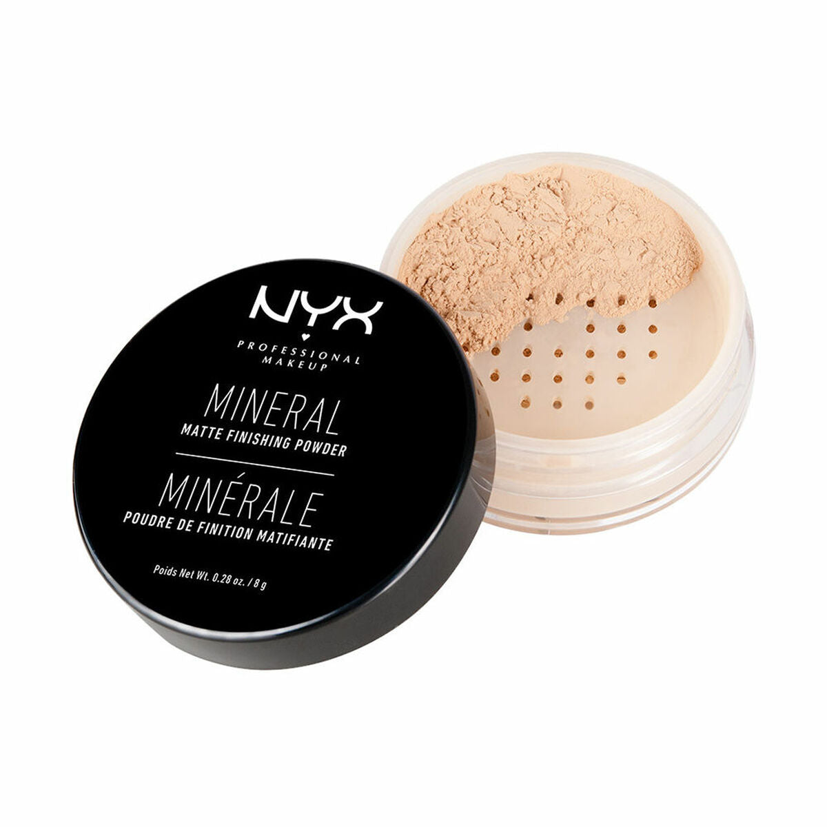 Loose Dust NYX Mineral let/medium 8 g produktemballage