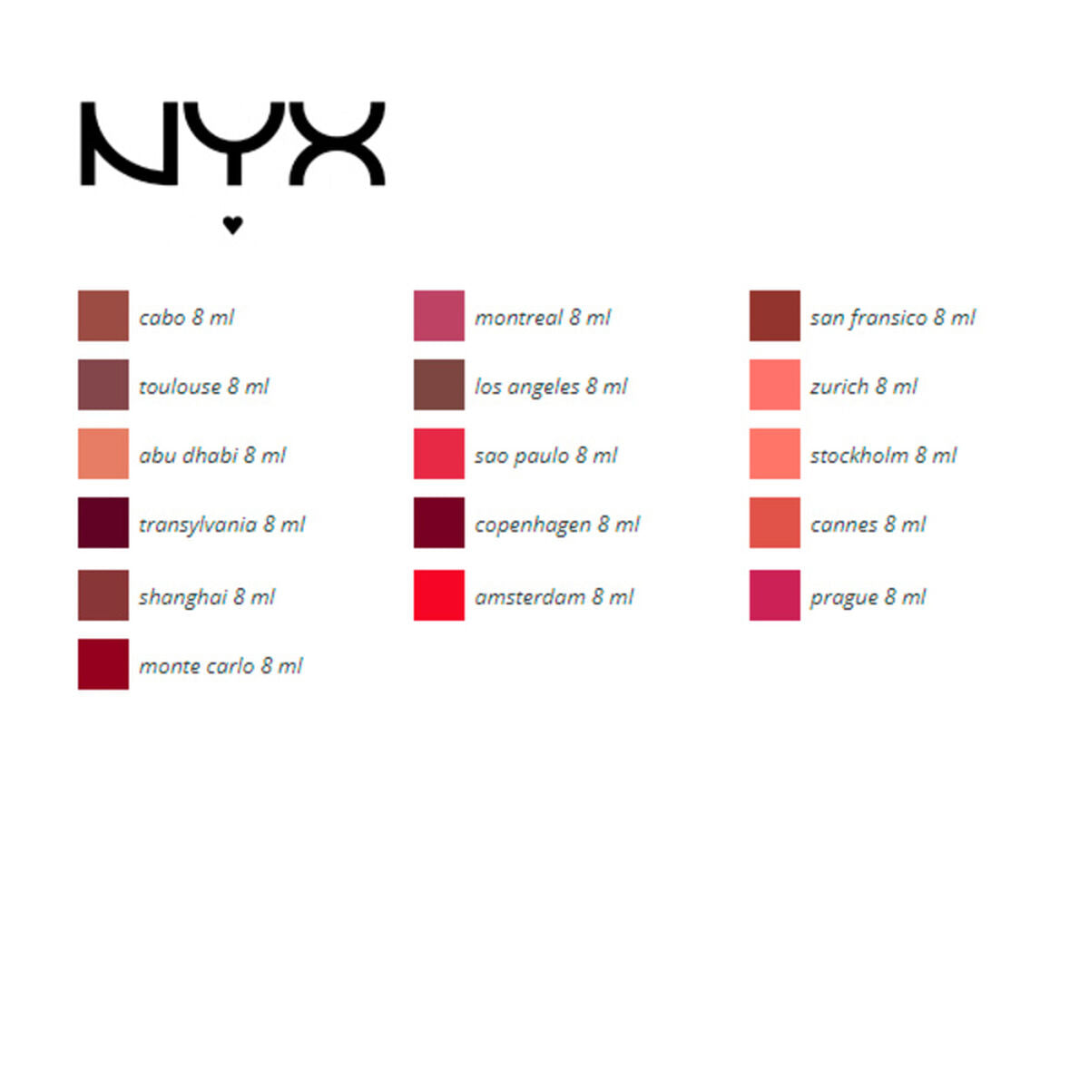 Læbestift Soft Matte NYX (8 ml) makeup-emballage
