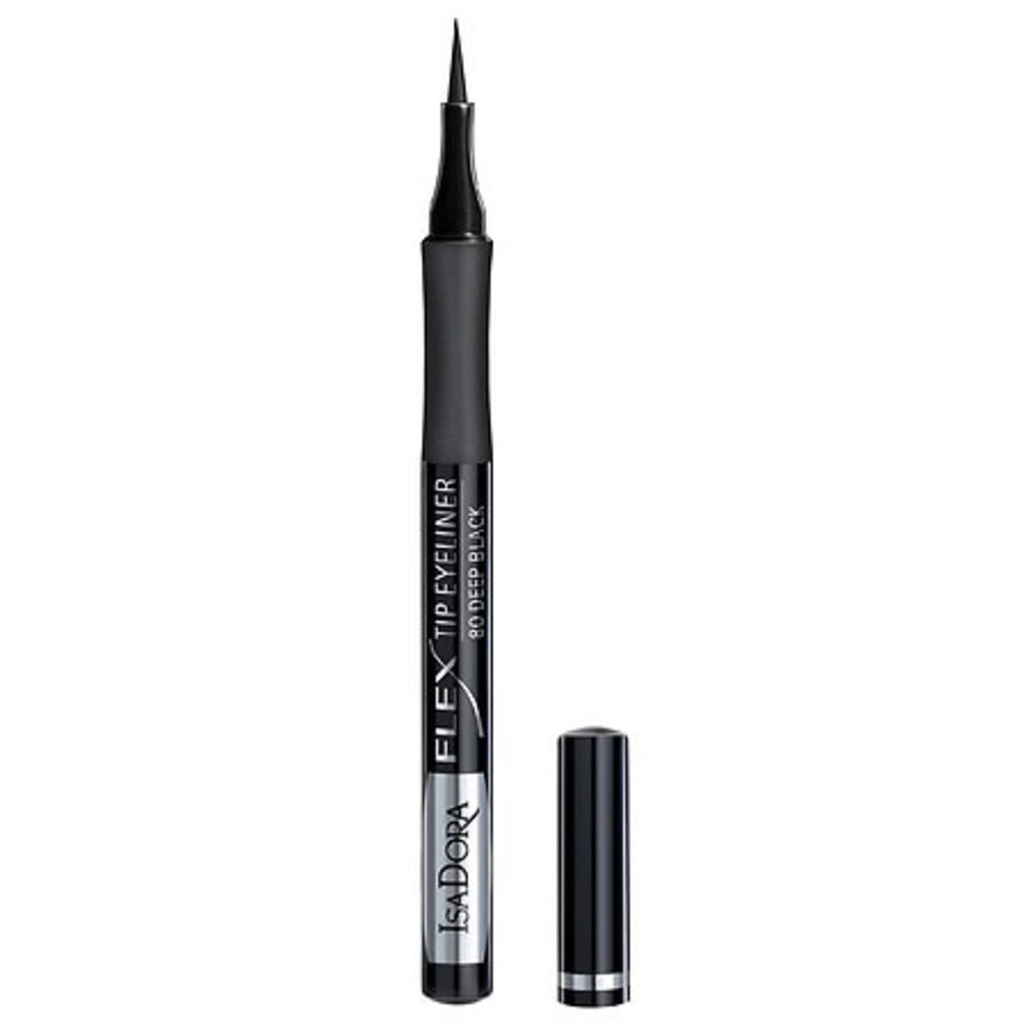 IsaDora, Flex Tip, Liquid Eyeliner, 80, Deep Black, 1 ml