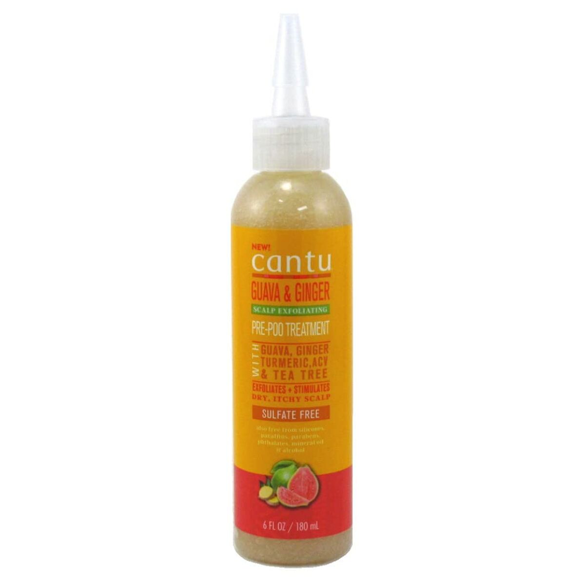 Pre-Shampoo Cantu Scalp Exfoliating 180 ml Håreksfoliator til kvinder shampooflaske
