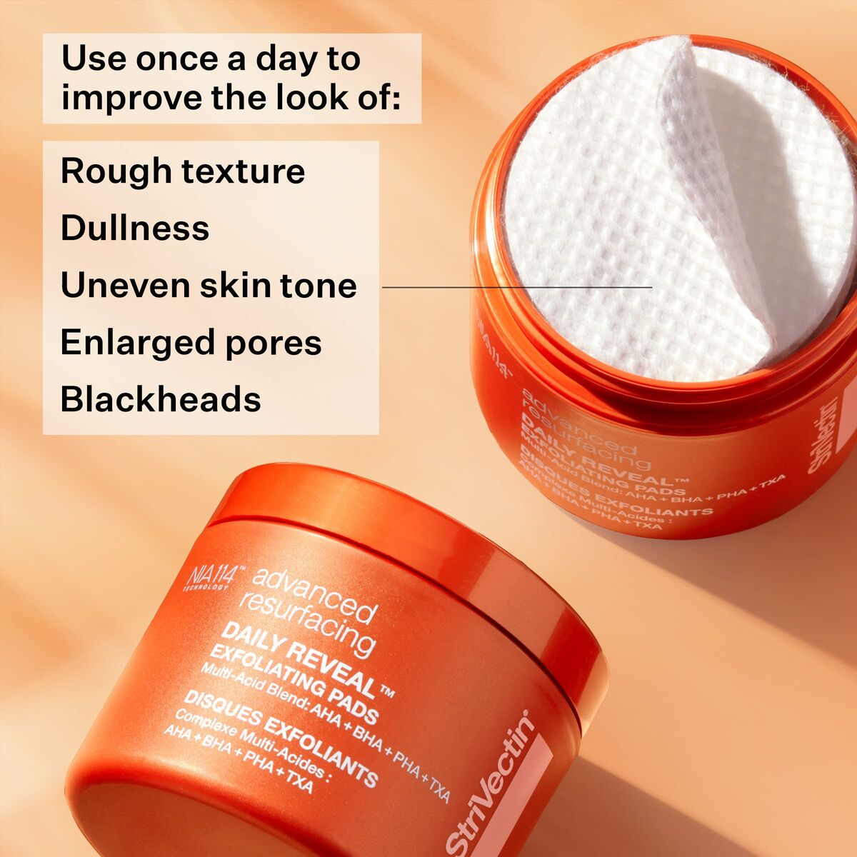 Facial Exfoliator StriVectin Daily Reveal 60 Units produktemballage