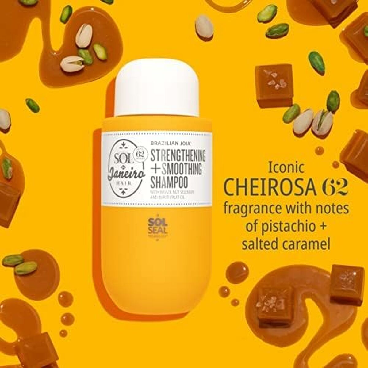 Glatte shampoo Sol De Janeiro BRAZILIAN JOIA 295 ml til kvinder shampooflaske