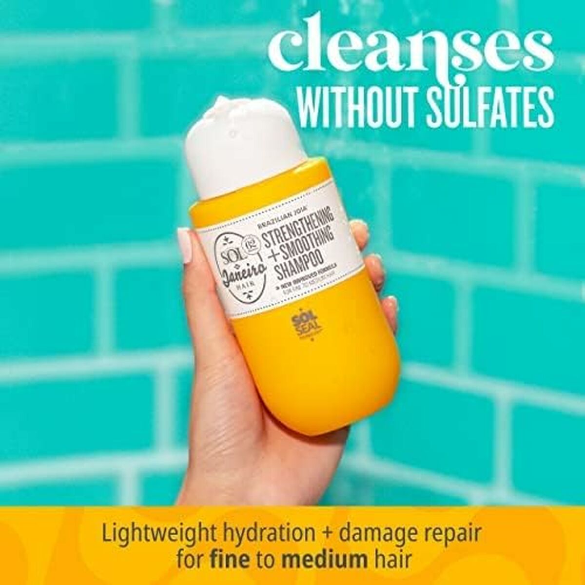 Glatte shampoo Sol De Janeiro BRAZILIAN JOIA 295 ml til kvinder shampooflaske