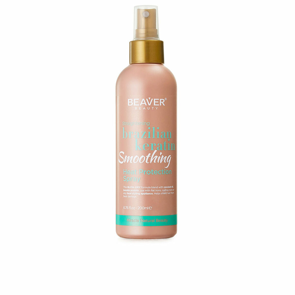 Heat Protector Beaver BRAZILIAN KERATIN 200 ml produktemballage