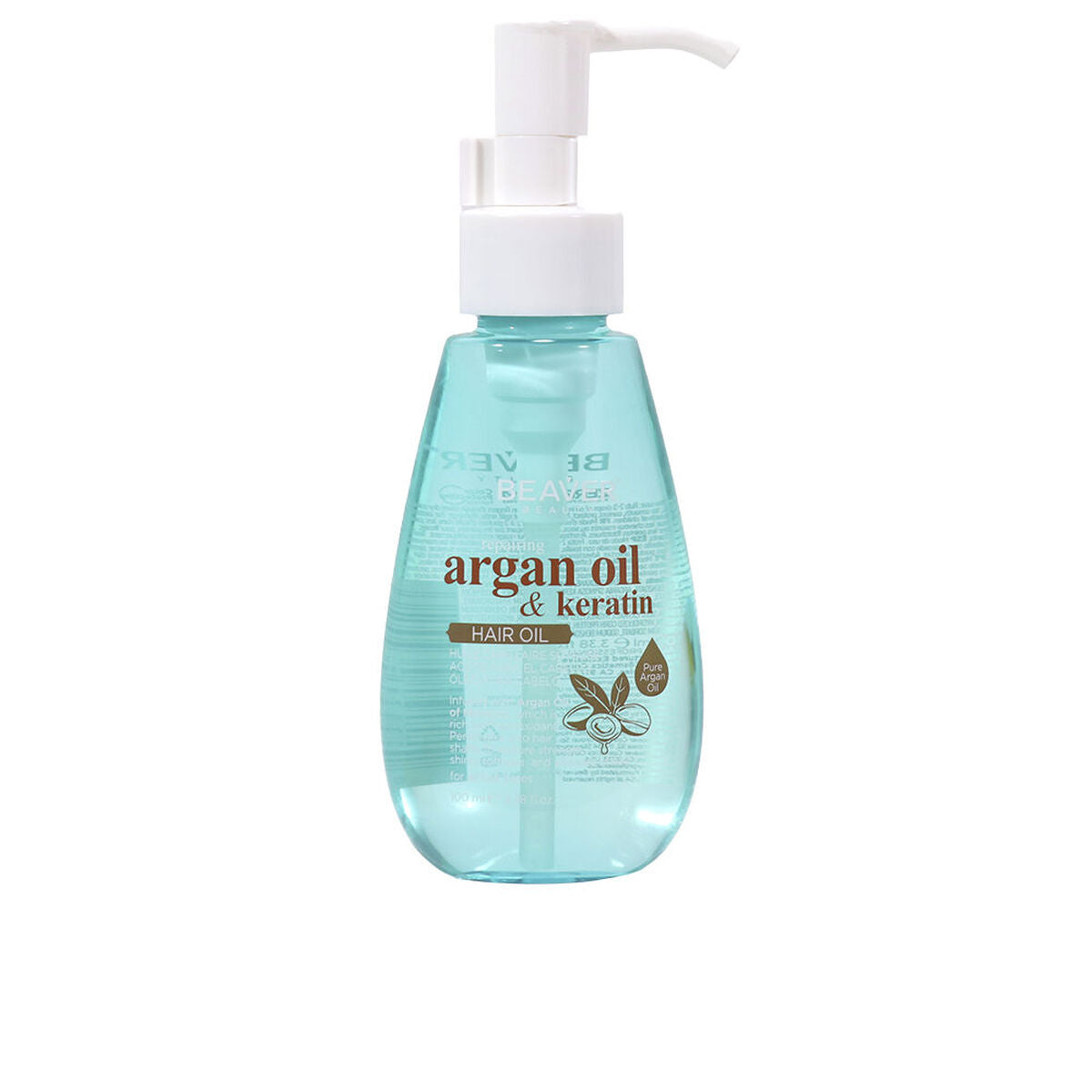 Hair Oil Beaver ARGAN OIL & KERATIN 100 ml produktemballage