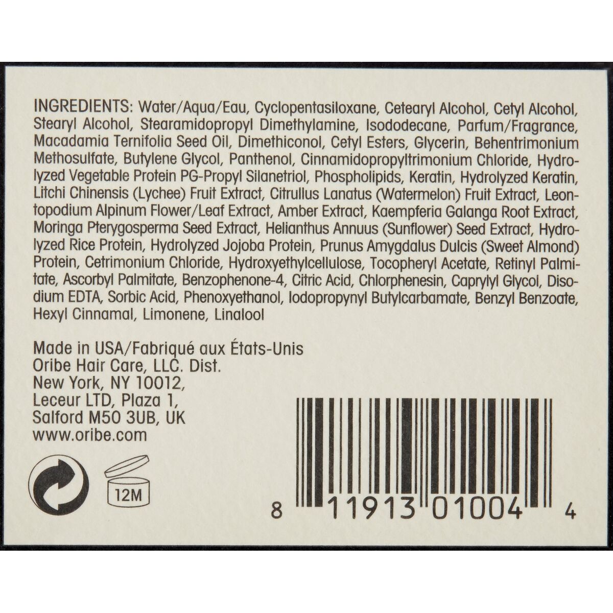 Balsam Oribe balsamflaske
