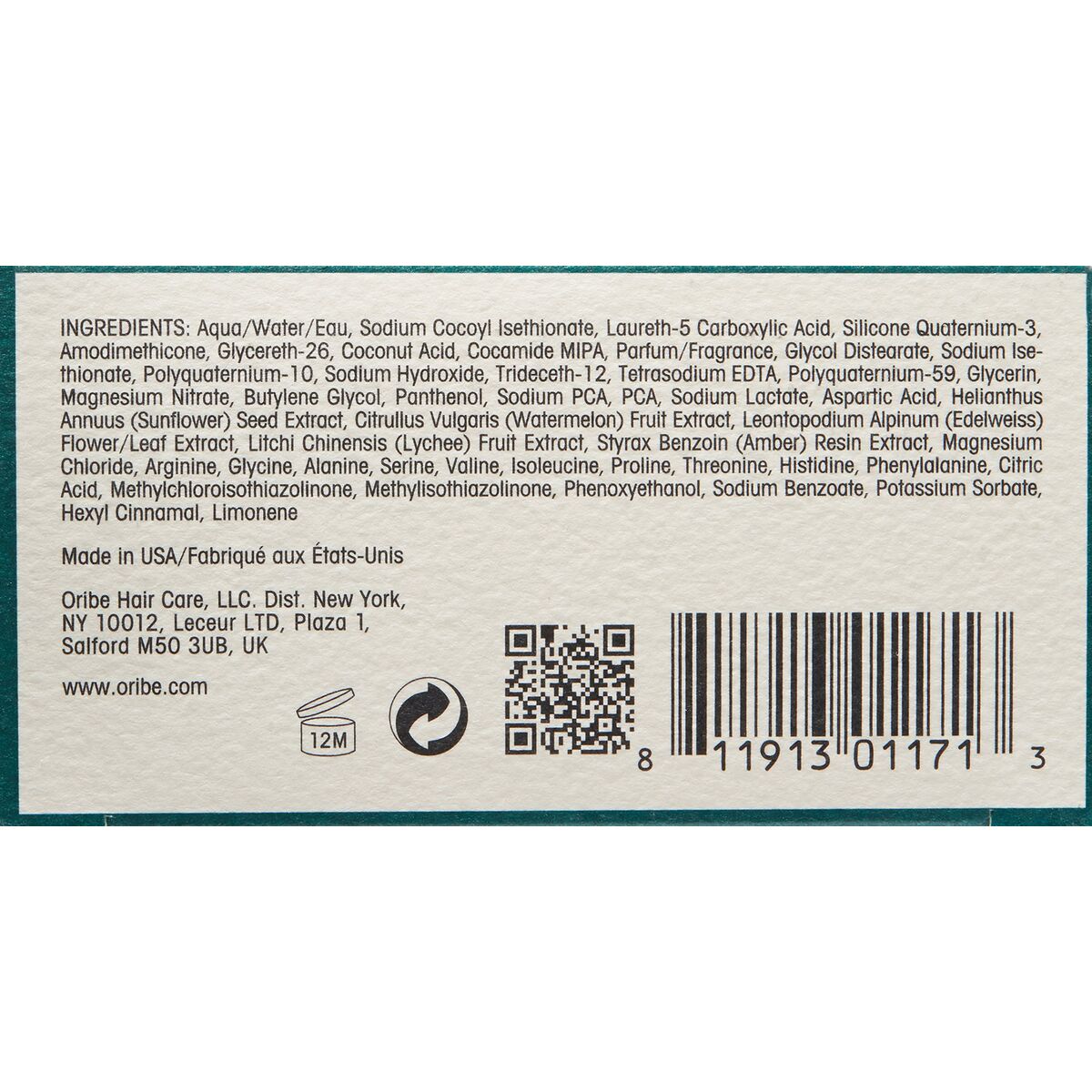 Shampoo Oribe 250 ml til kvinder shampooflaske