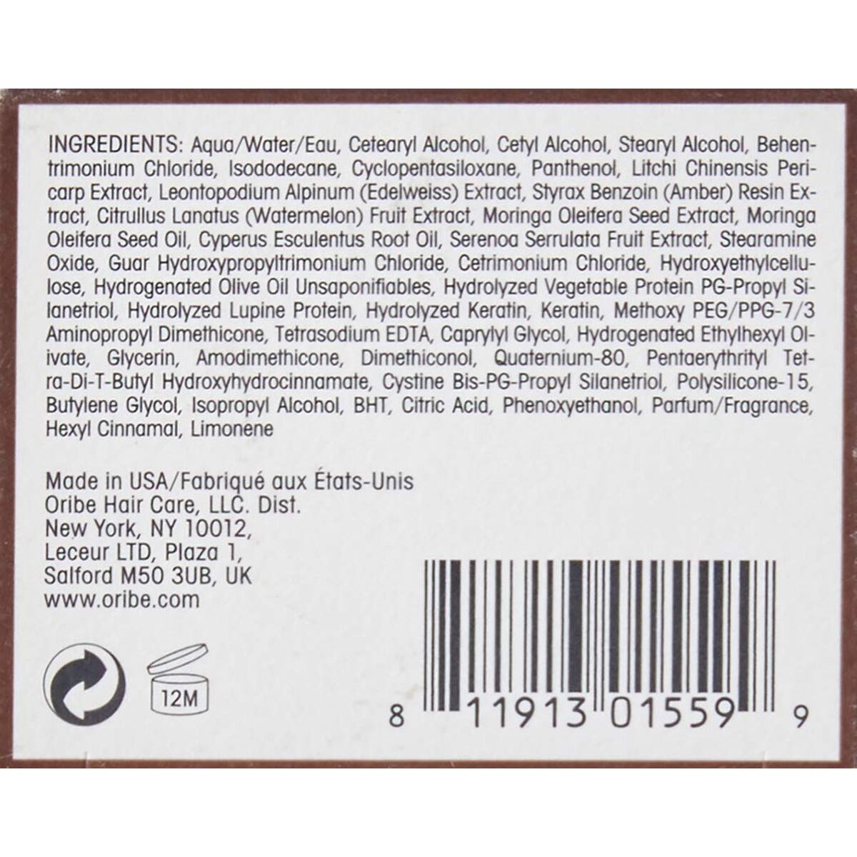 Shampoo og balsam Oribe shampooflaske