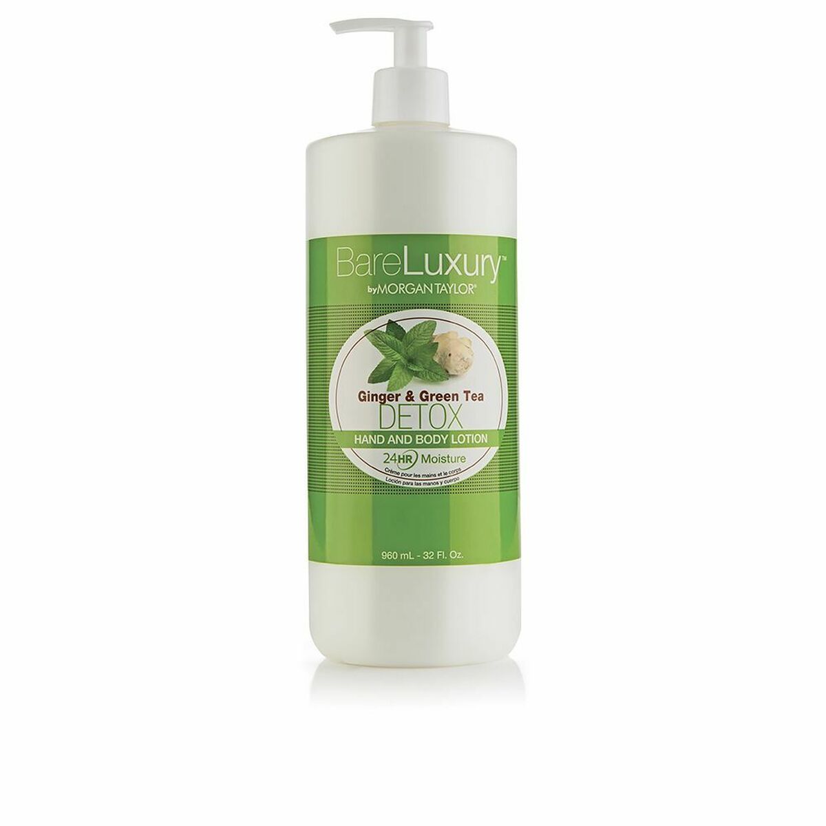 Body Lotion Morgan Taylor Detox 946 ml Ginger Green Tea Detoxifying for Women hudplejeemballage