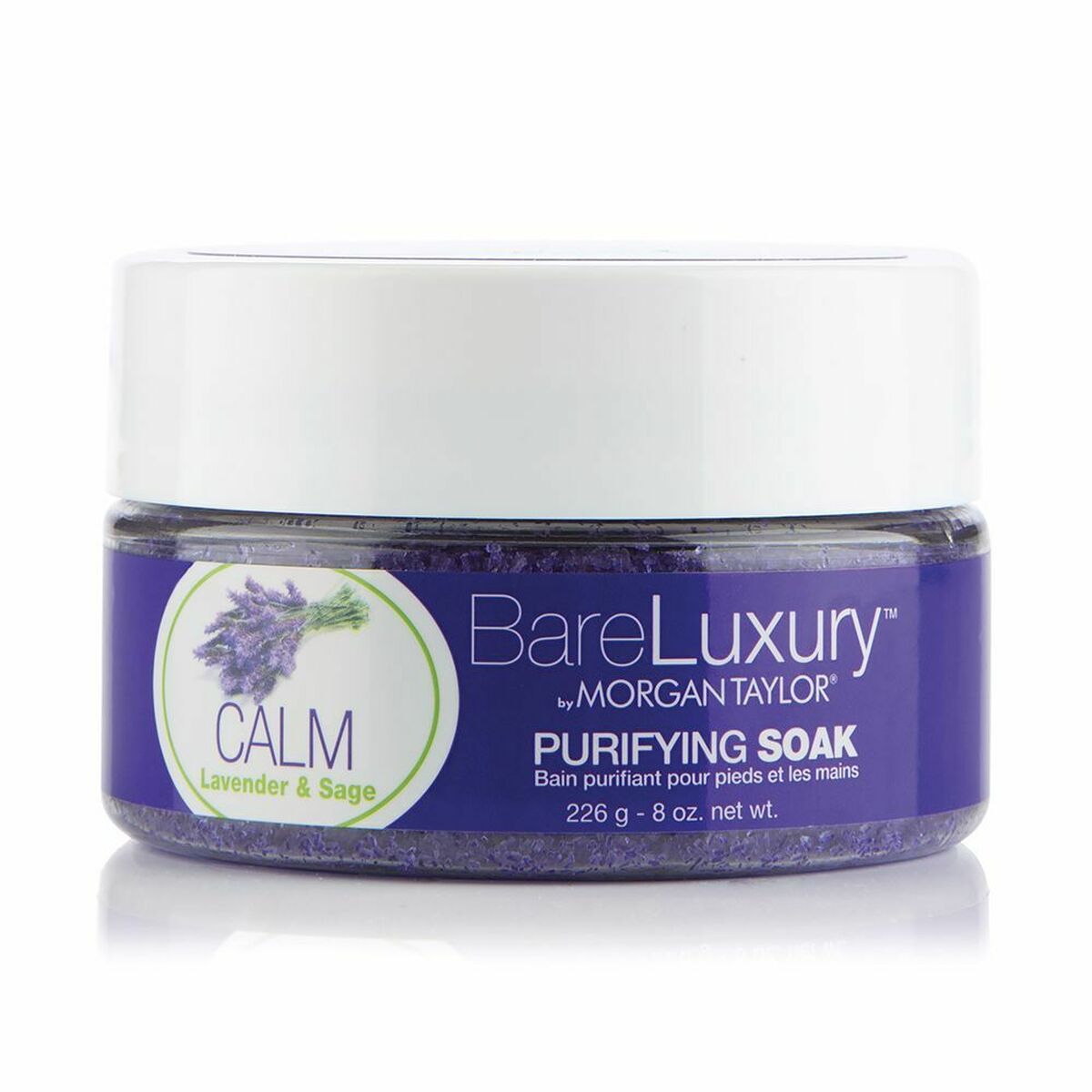 Fodmaske Morgan Taylor Calm 226g Feet Sage Lavendel maskeemballage