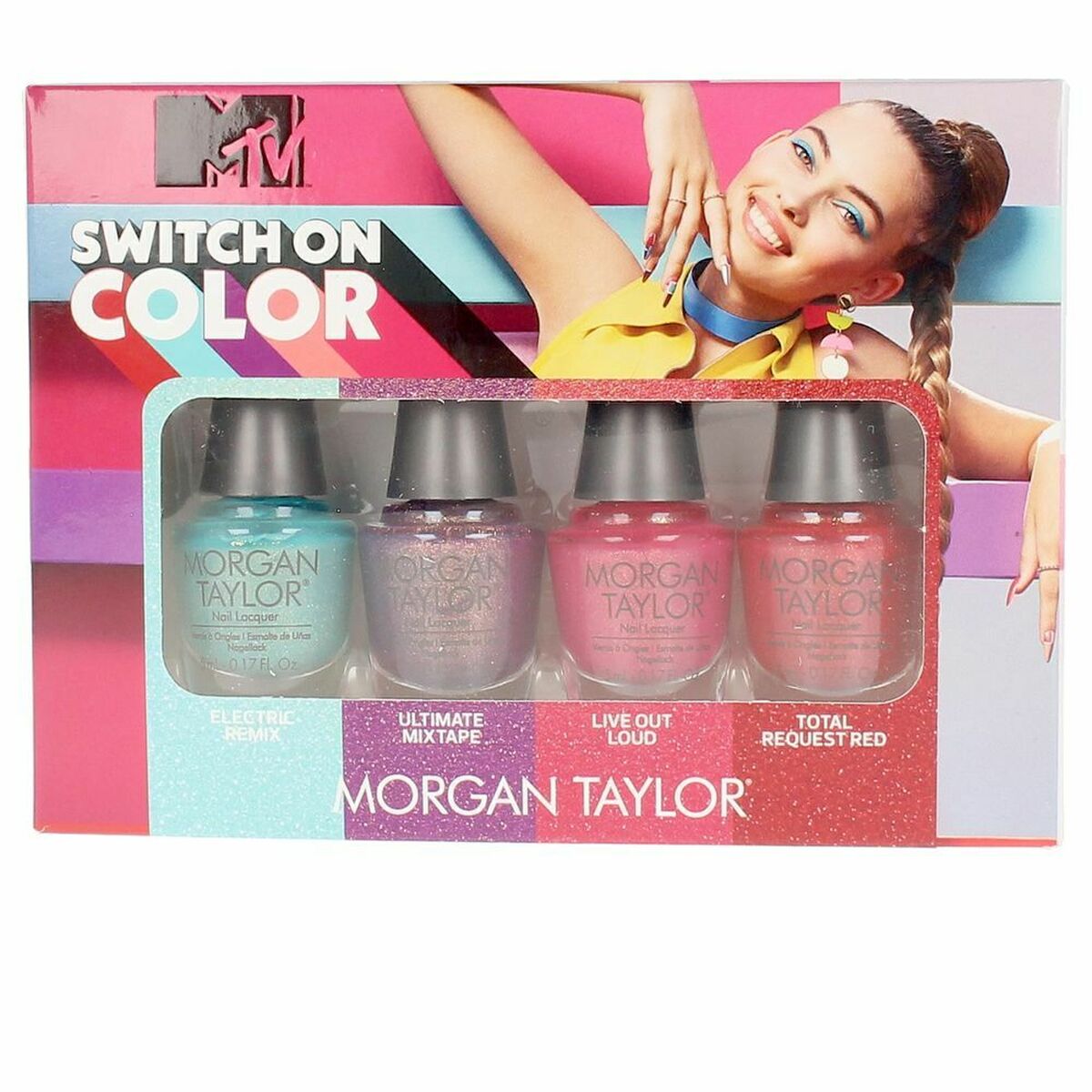 Make-up sæt Morgan Taylor Switch On Farve produktemballage