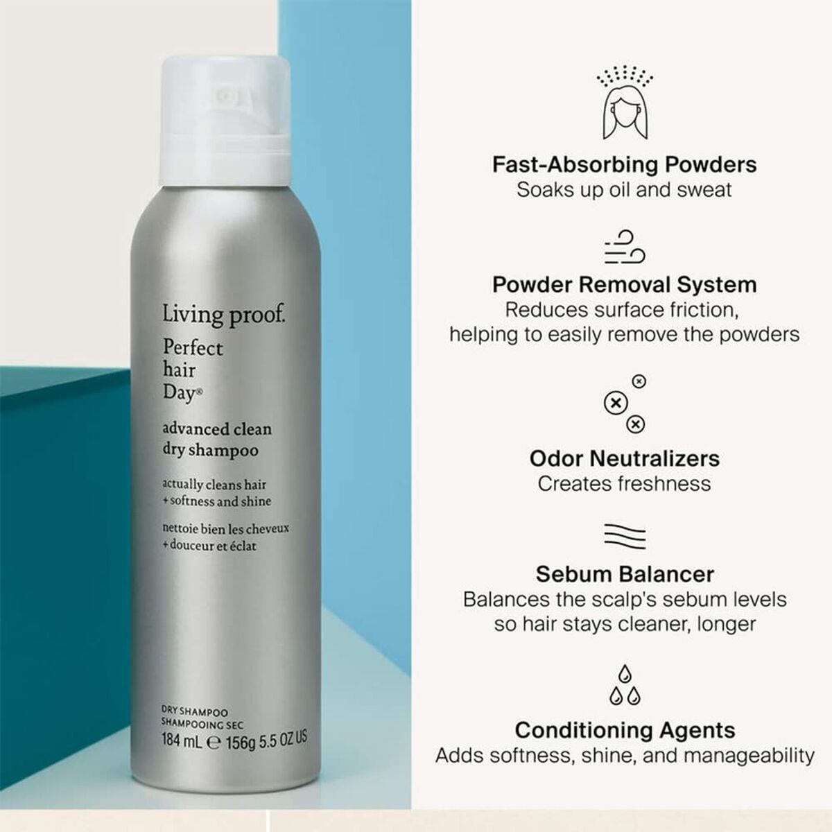 Dry Shampoo Living Proof Perfect Hair Day 198 ml Cleaner shampooflaske