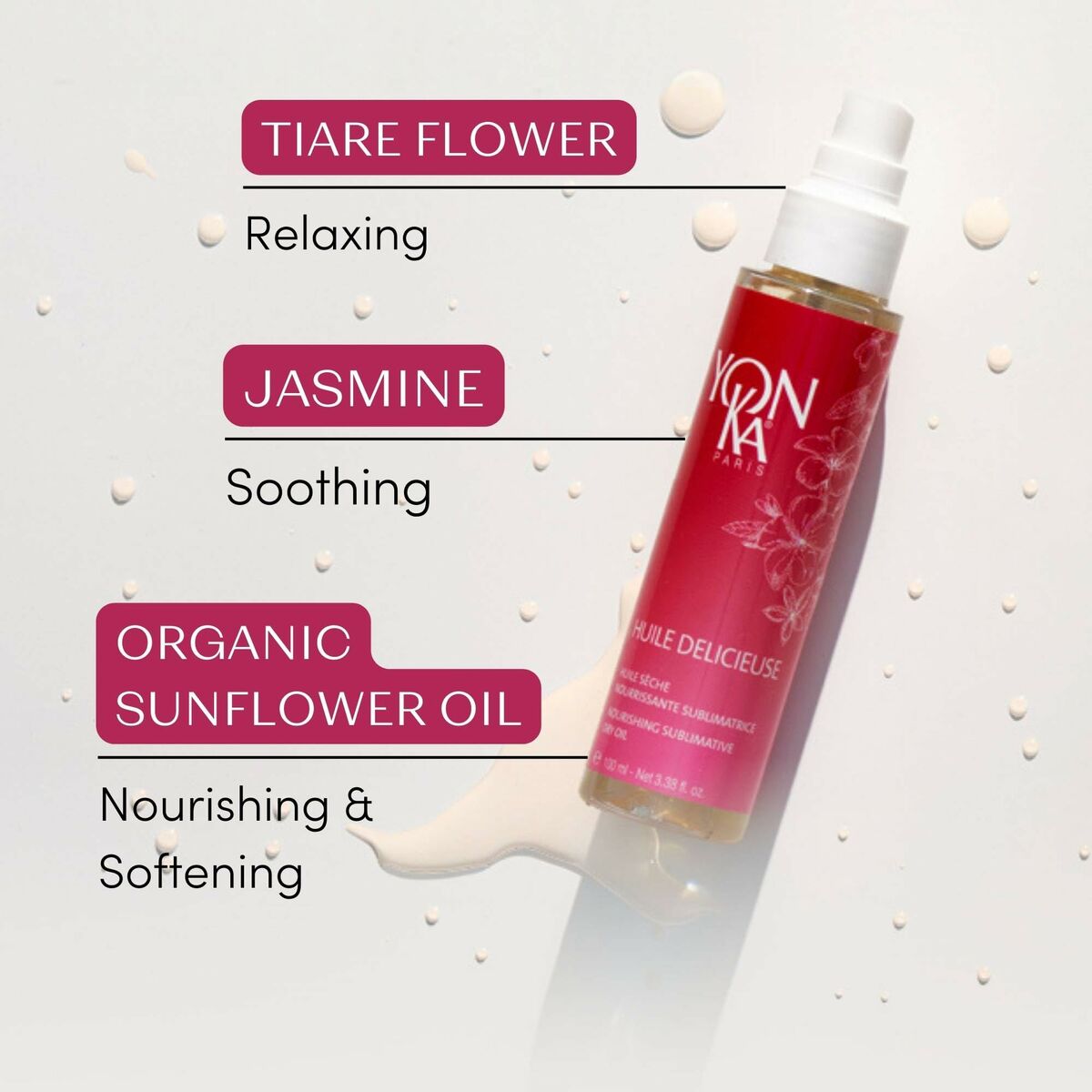 Body Oil Yonka Delicieuse 100 ml produktemballage