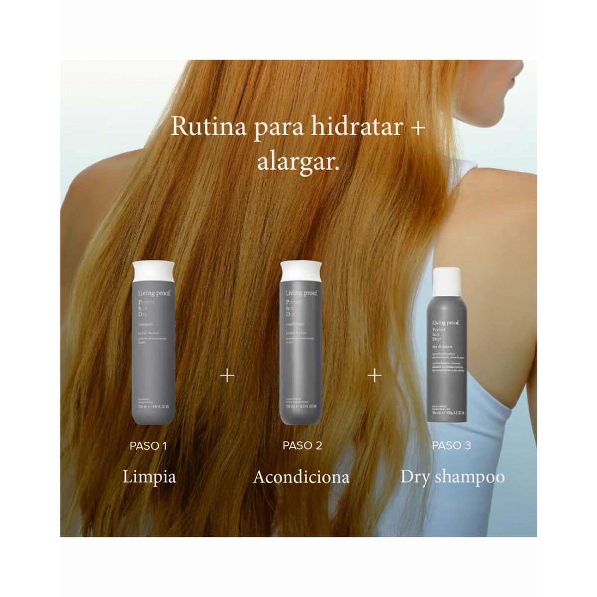 Shampoo Living Proof PERFECT HAIR DAY 236 ml til kvinder shampooflaske