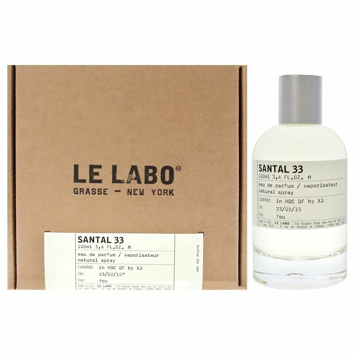 Unisex Parfume Le Labo SANTAL 33 produktemballage