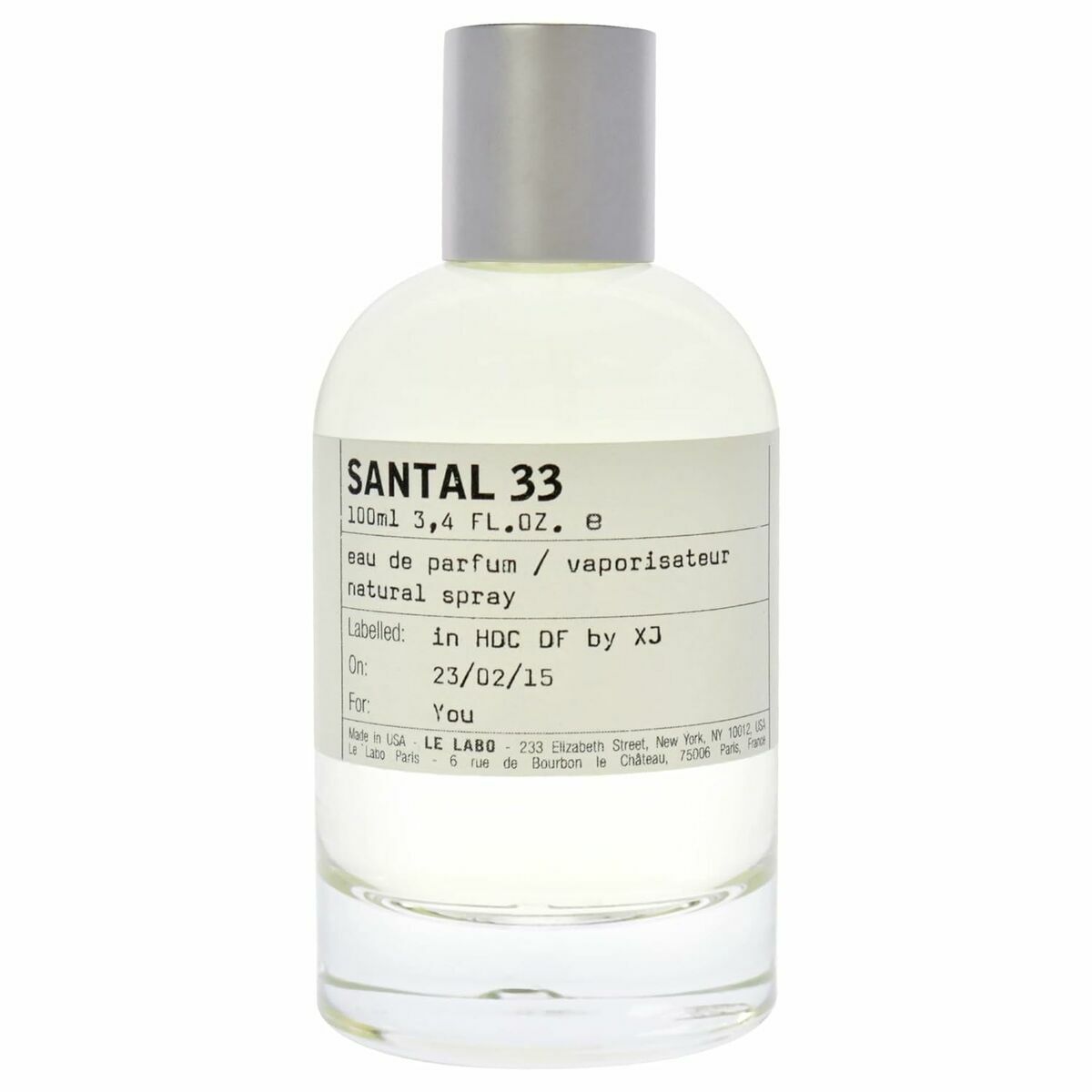Unisex Parfume Le Labo SANTAL 33 produktemballage