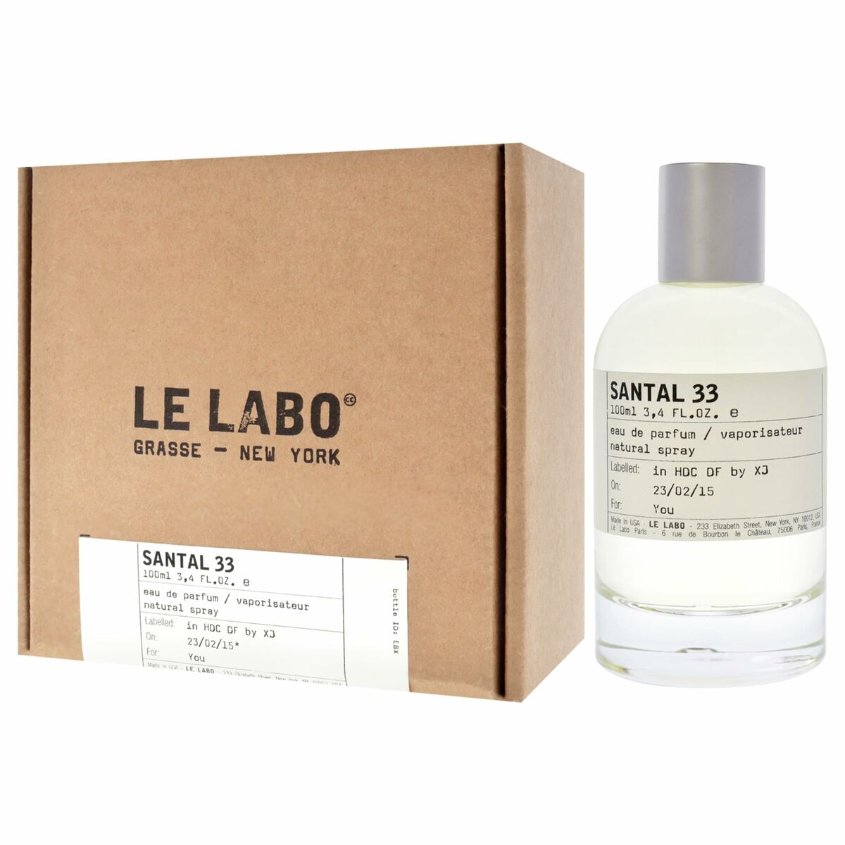 Unisex Parfume Le Labo SANTAL 33 produktemballage