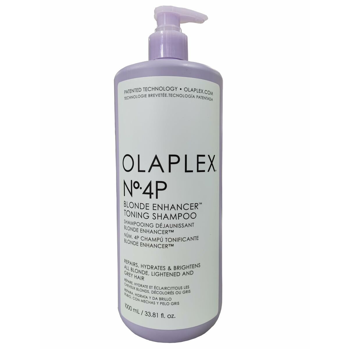 Shampoo Olaplex Nº4P Bond Maintenance Color Protector Toning 1 L til kvinder shampooflaske