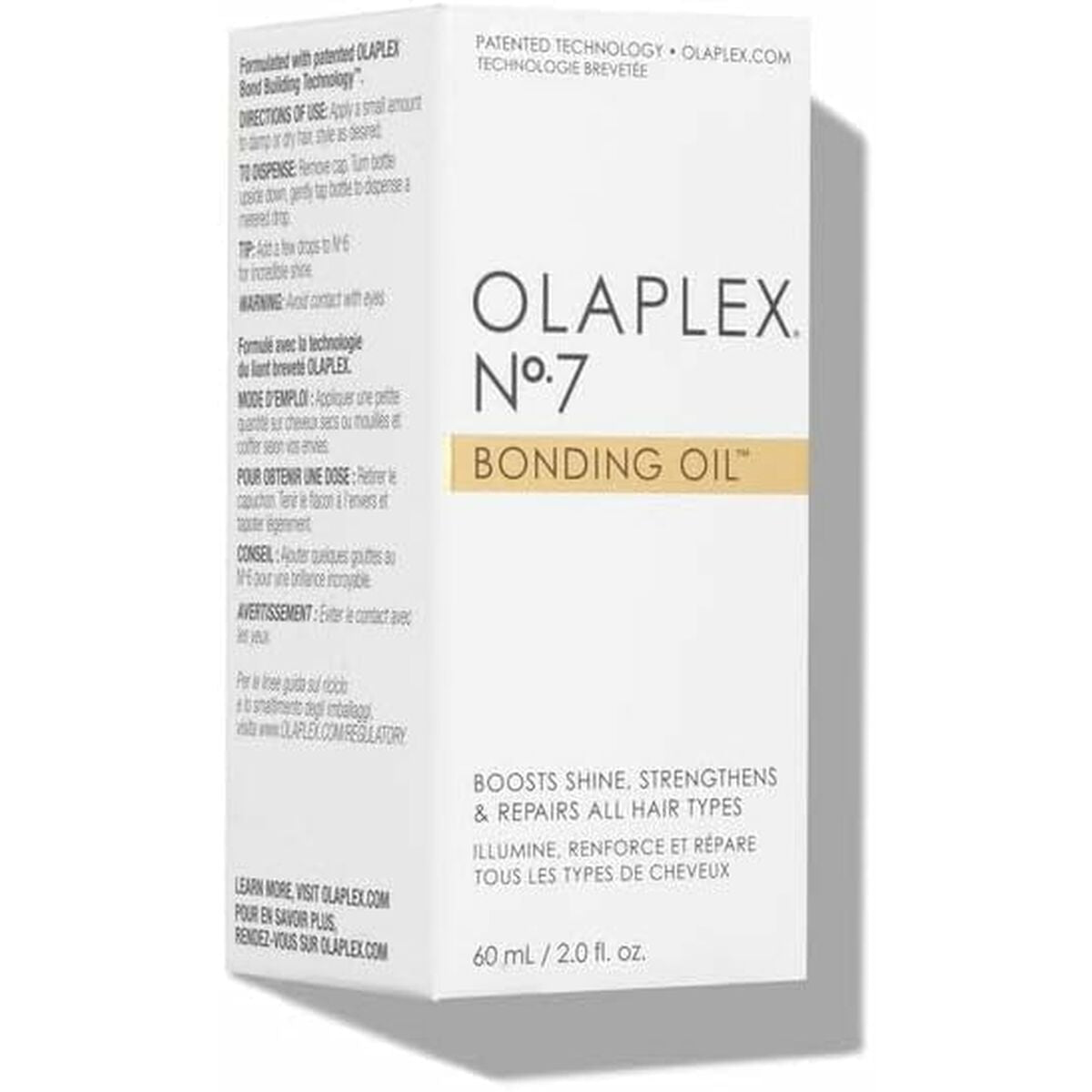 Hårolie Olaplex N7 Bonding Oil 60 ml Repair Complex produktemballage